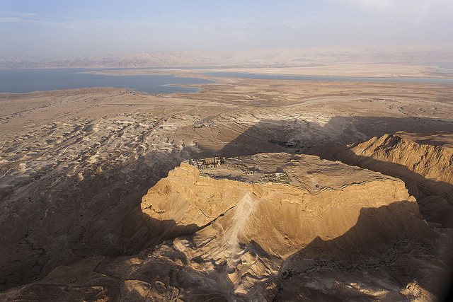 Masada fortress above the Dead Sea
